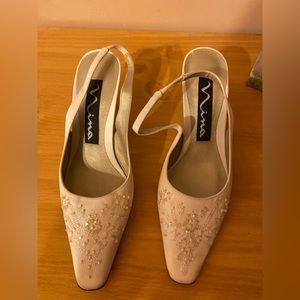 Nina Bridal Wedding Shoes Size 5 1/2 Medium